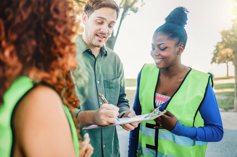 Volunteer organization helping people in need